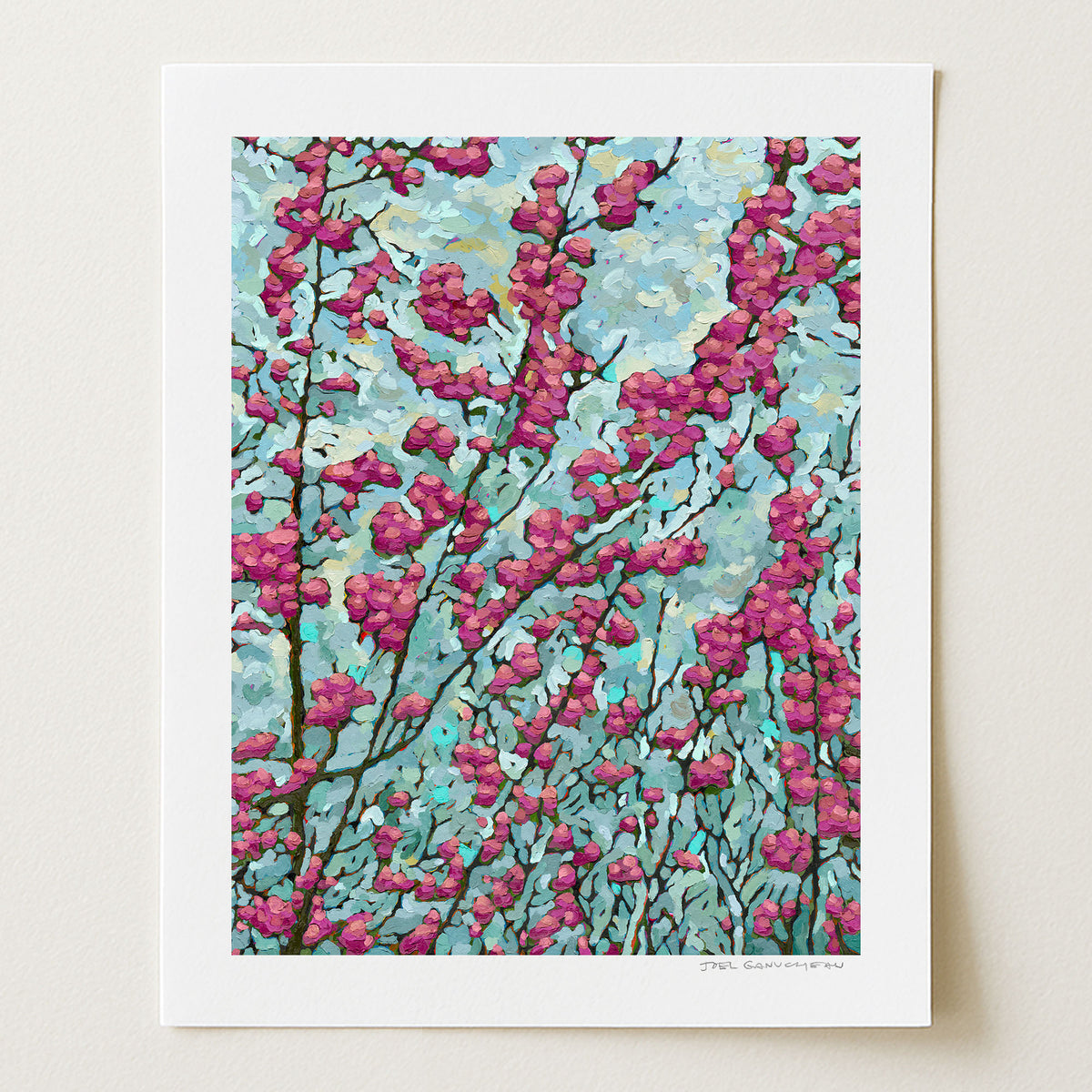 Blooming Redbud - Signed Paper Print