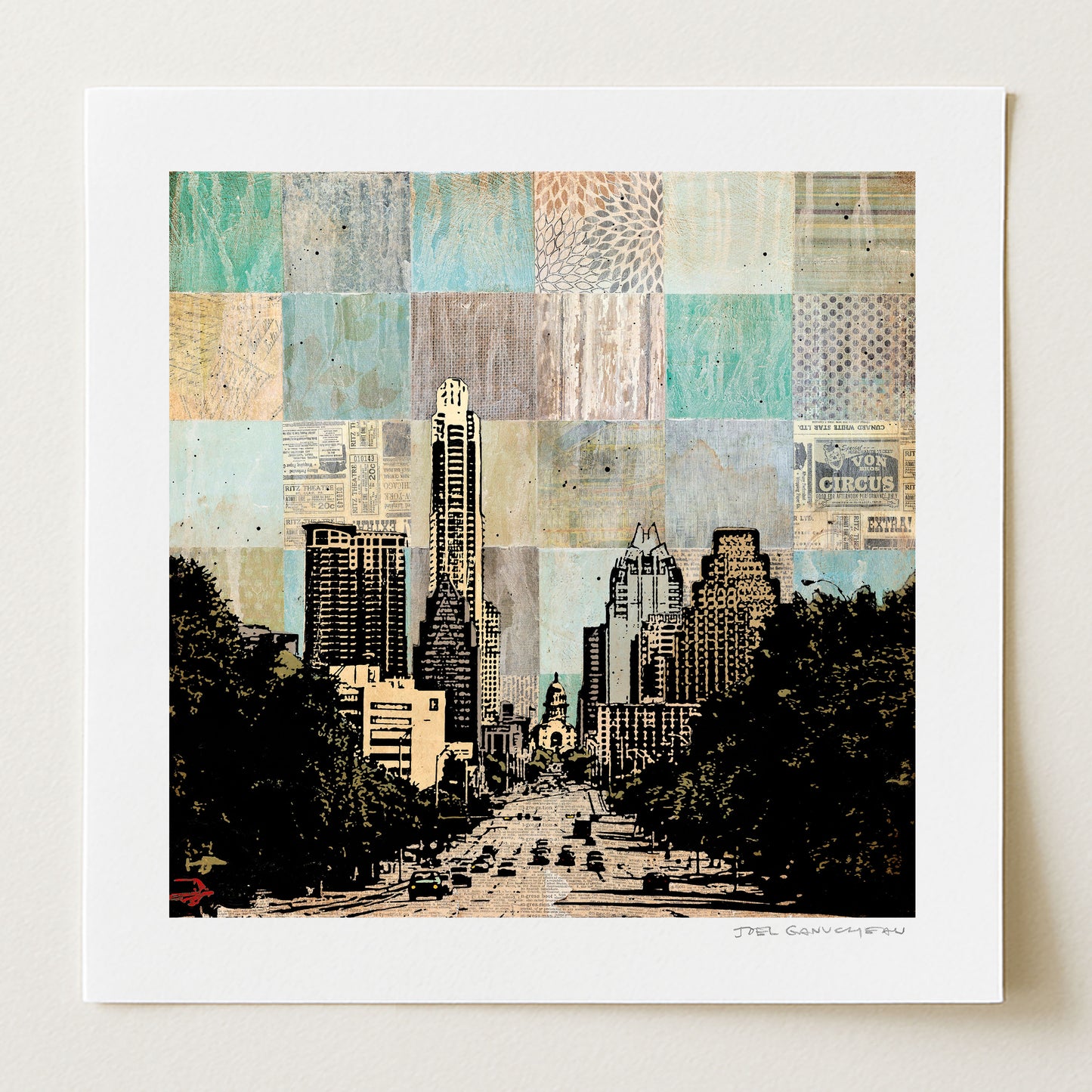 Congress Avenue 1 - Signed Paper Print