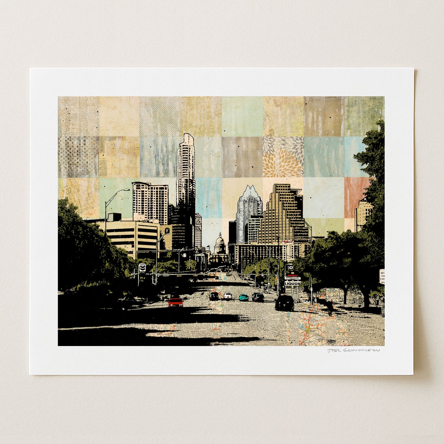 Congress Avenue 2 - Signed Paper Print