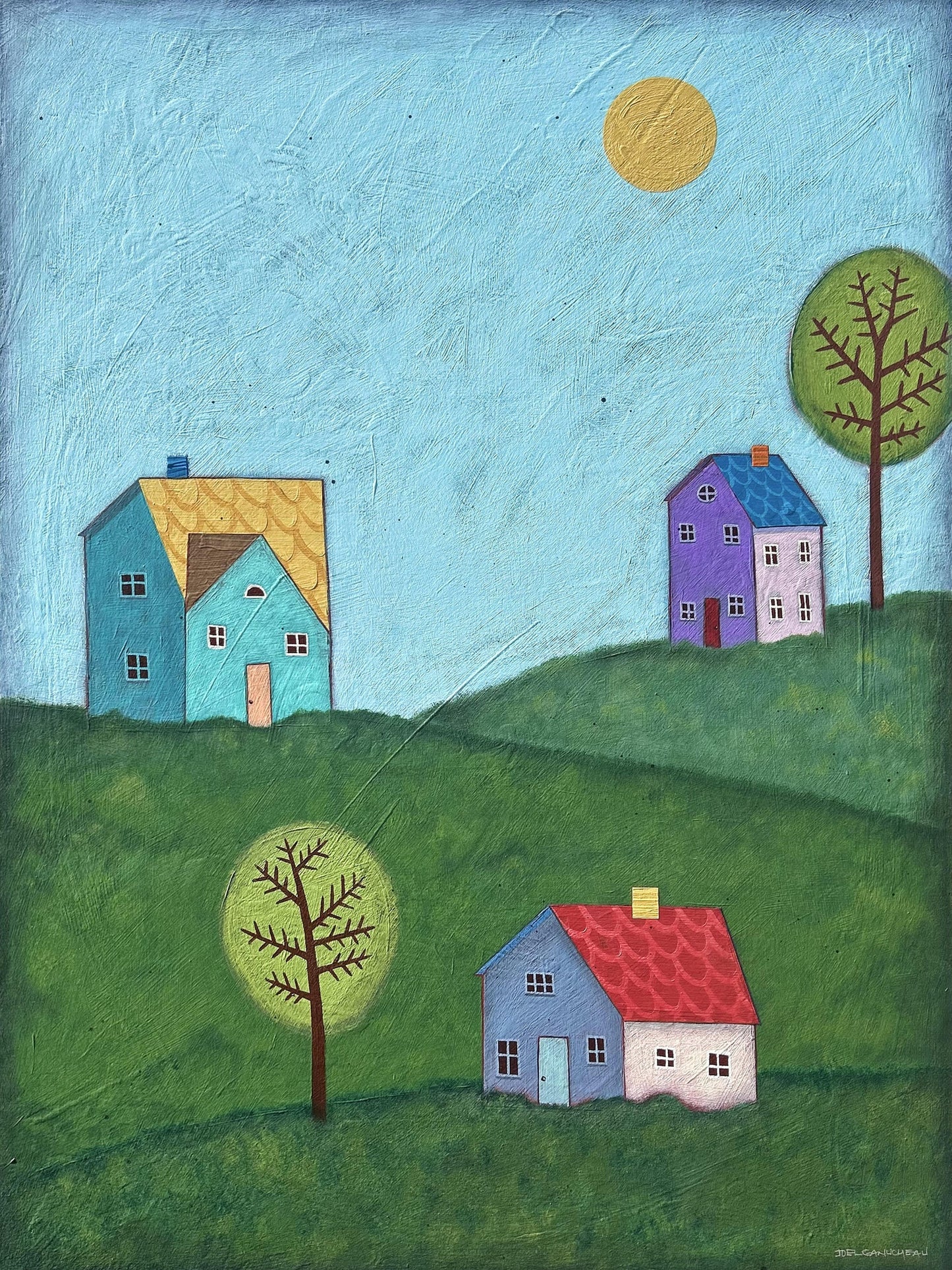 Happy Houses- 24 x 32"