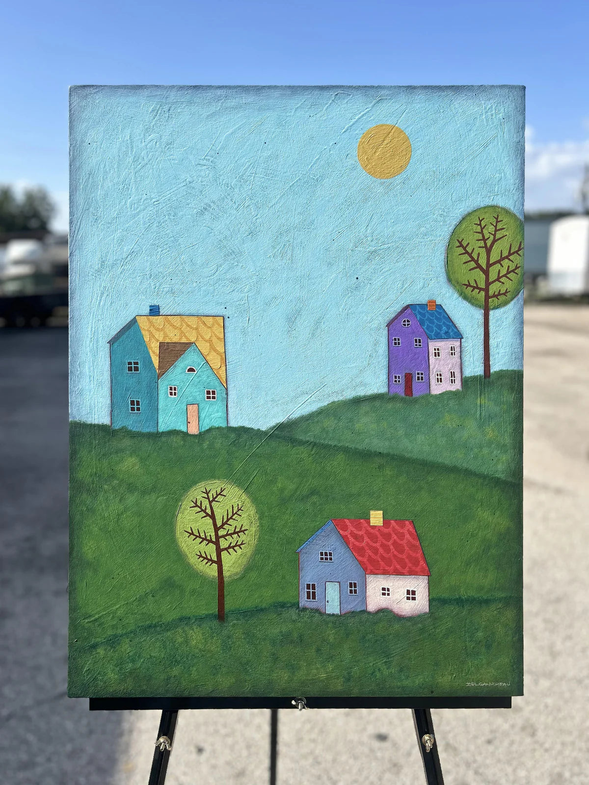 Happy Houses- 24 x 32"