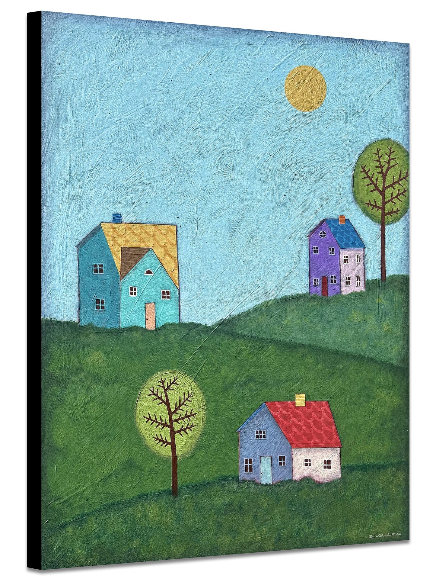 Happy Houses- 24 x 32"