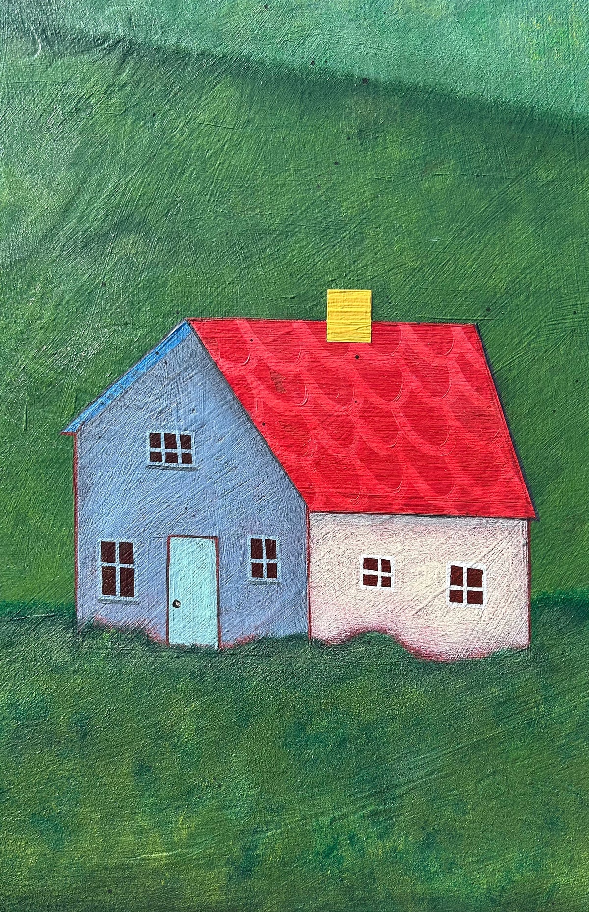 Happy Houses- 24 x 32"