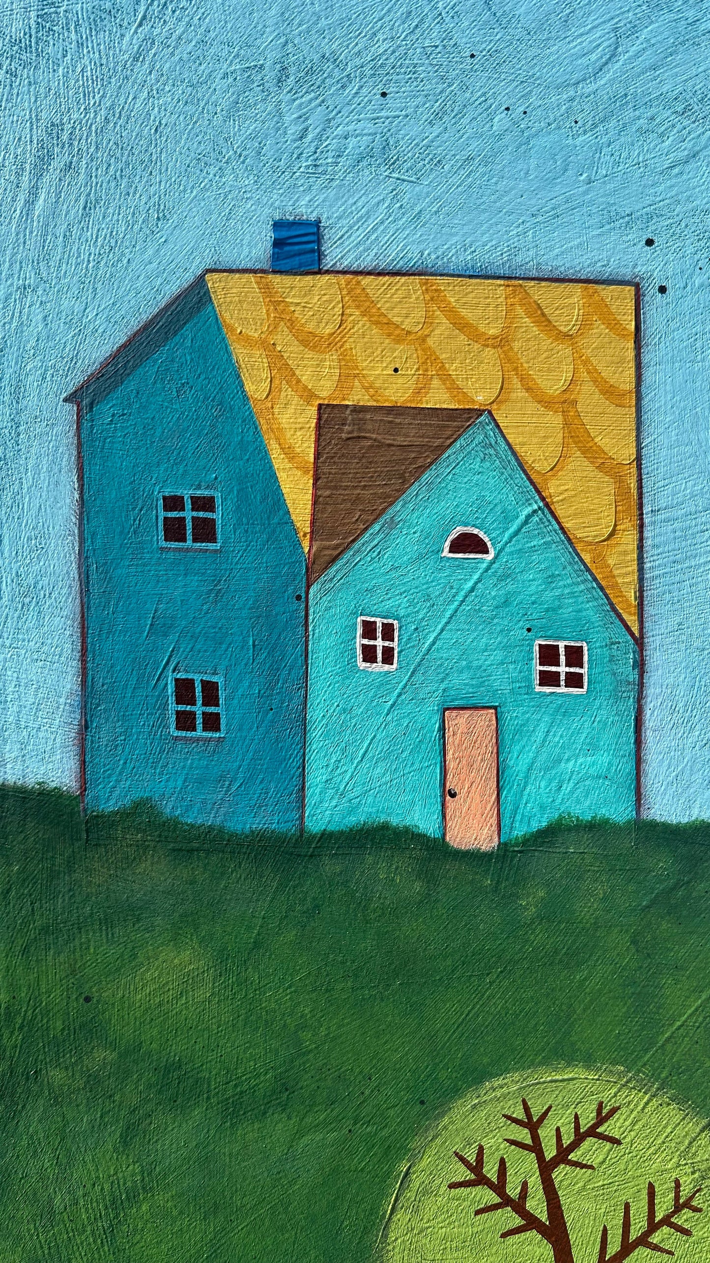 Happy Houses- 24 x 32"