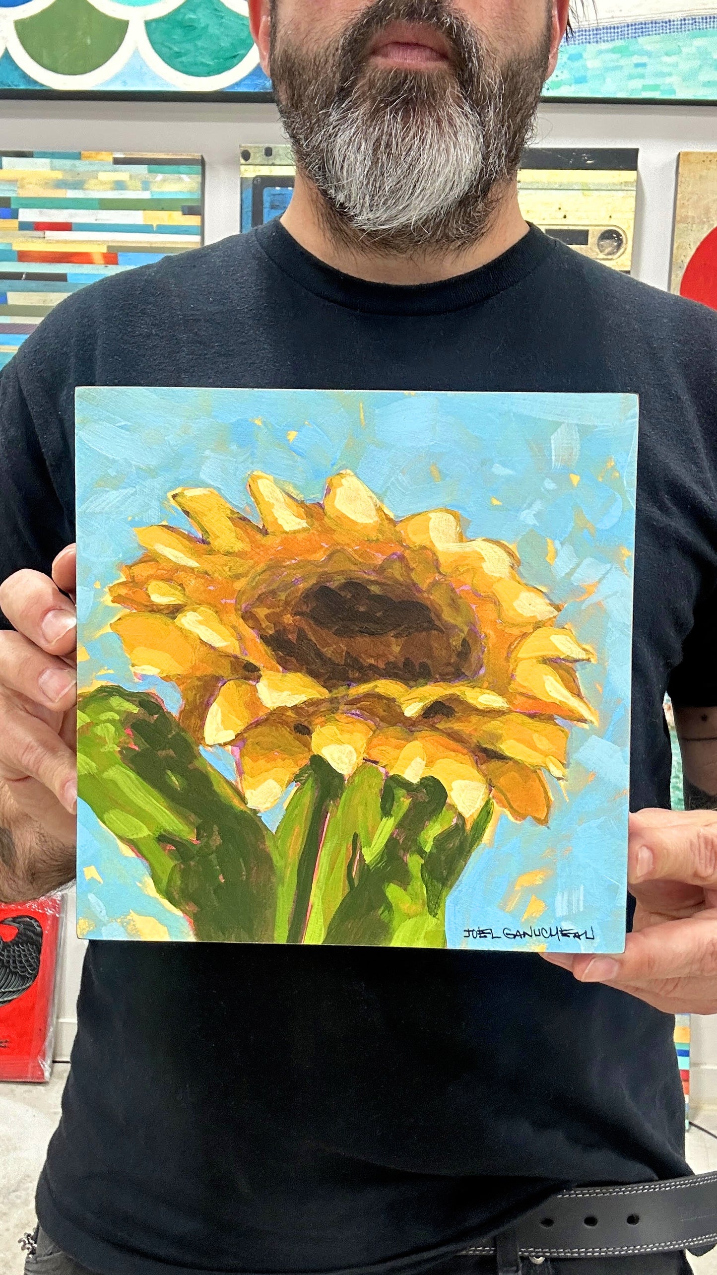 Sunflower Bloom - 8x8"