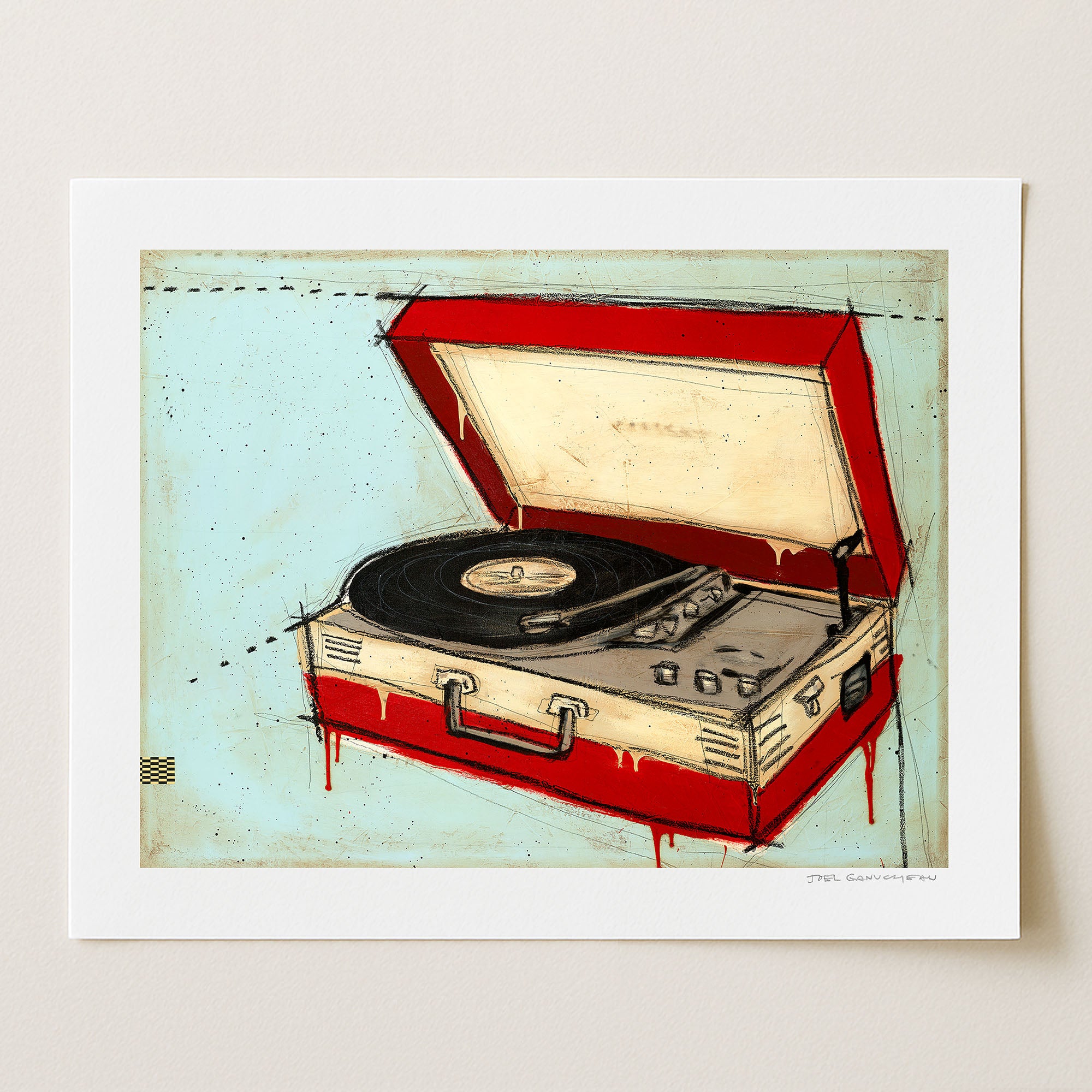 Turntable 1 - Signed Paper Print - Joel Ganucheau