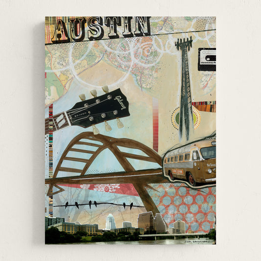 Austin Collage - Canvas Print