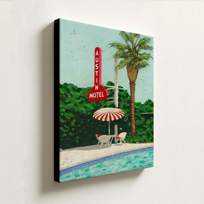 Austin Motel - Canvas Print