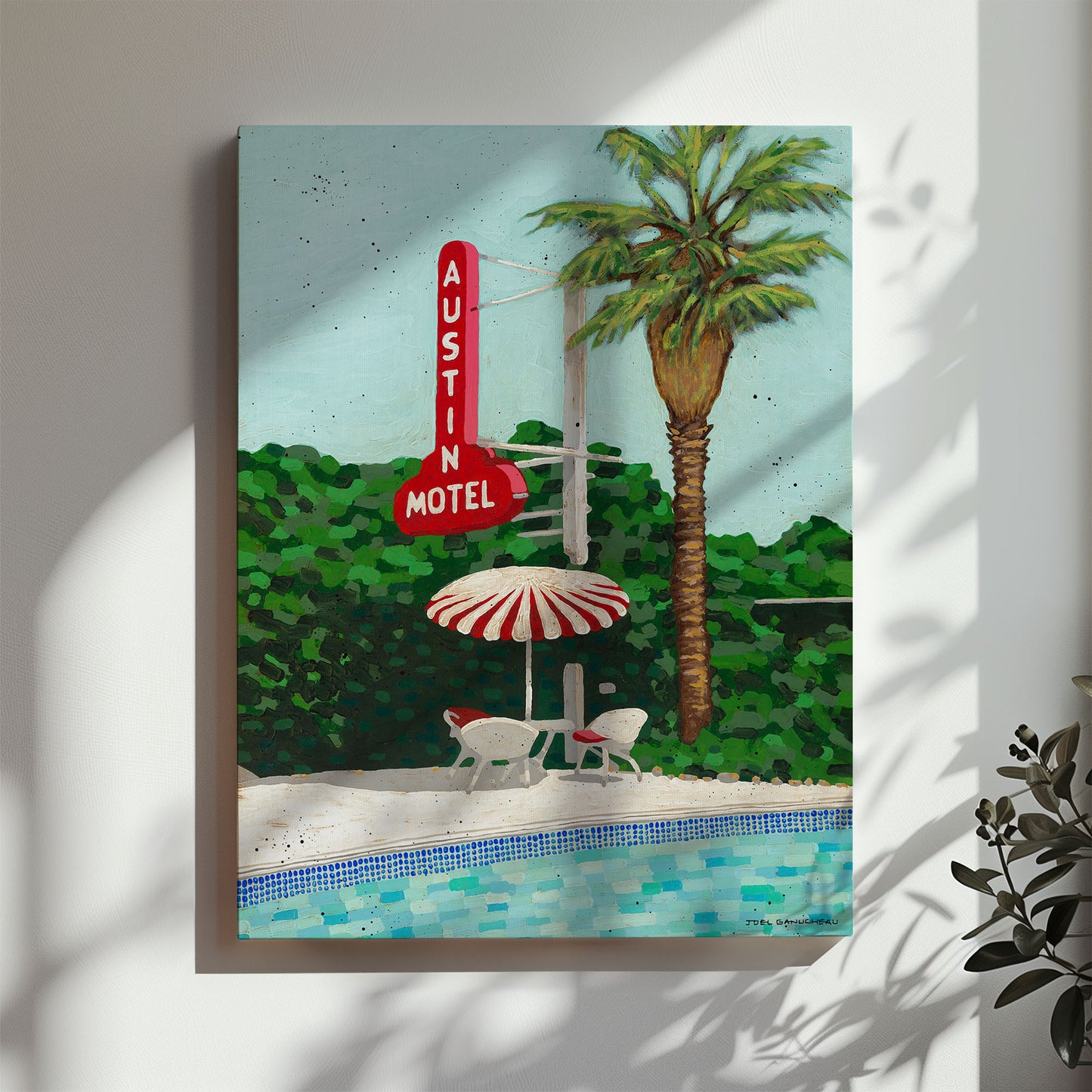 Austin Motel - Canvas Print