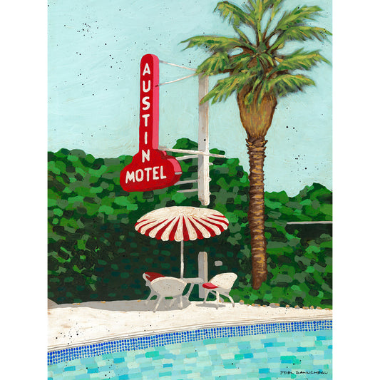 Austin Motel - Canvas Print