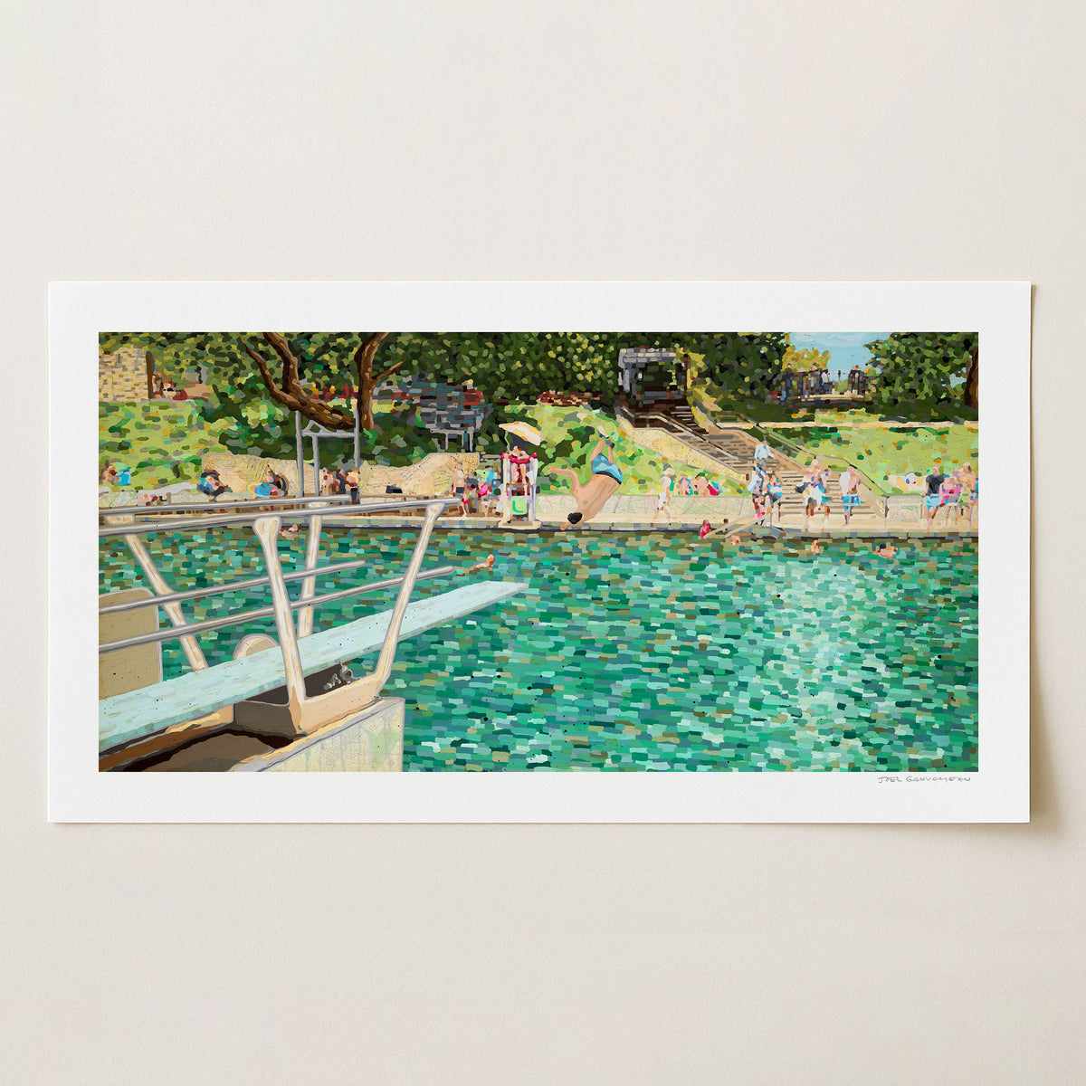 Barton Springs (Full) - Signed Paper Print