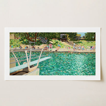 Barton Springs (Full) - Signed Paper Print