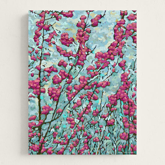Blooming Redbud - Canvas Print