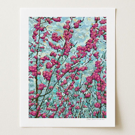 Blooming Redbud - Signed Paper Print
