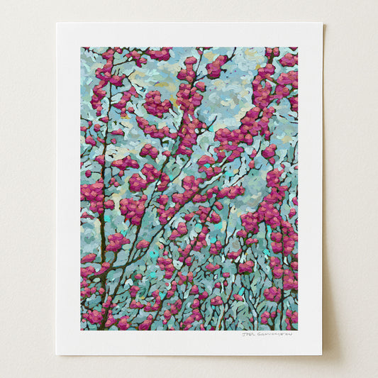 Blooming Redbud - Signed Paper Print