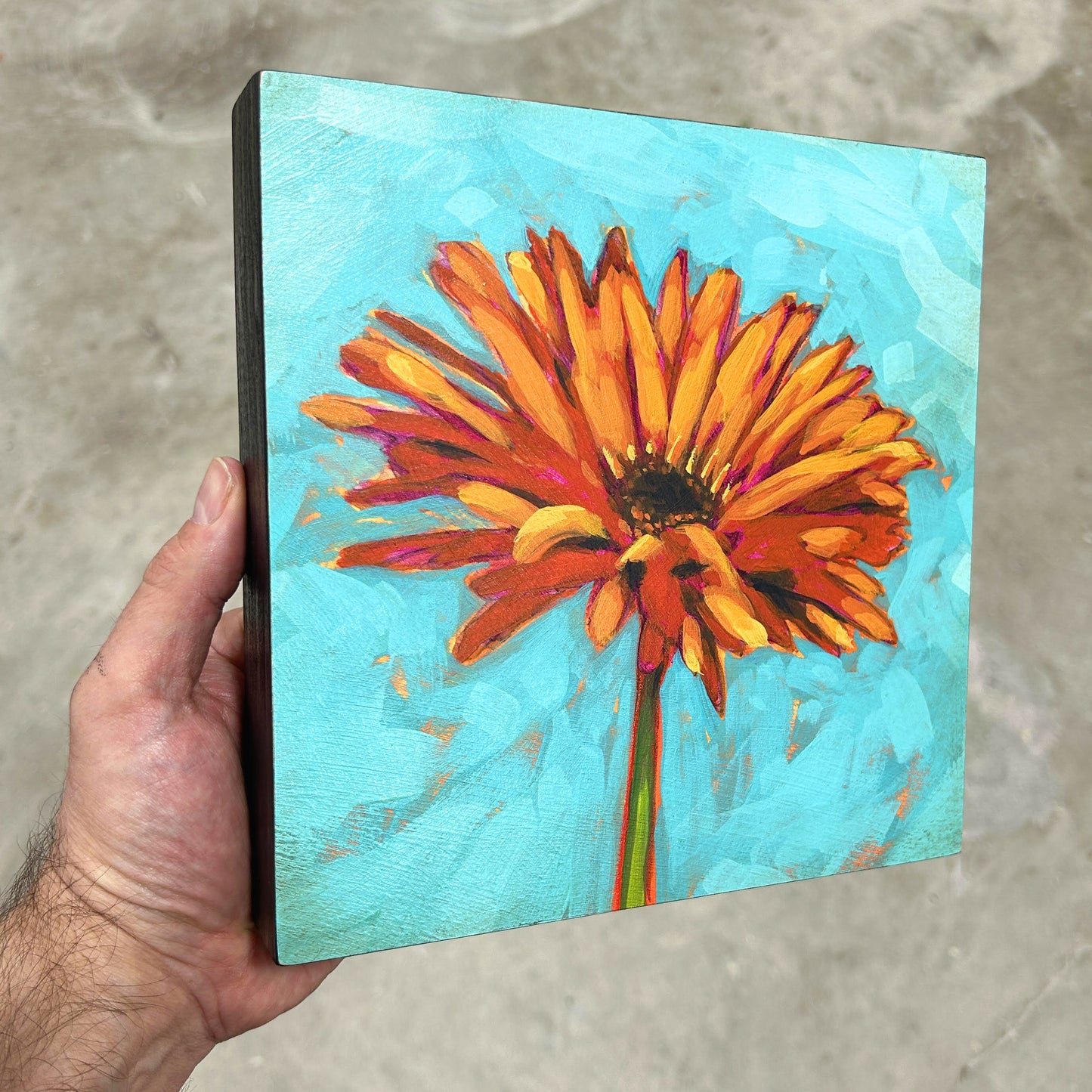 Bursting Bloom - 8x8"