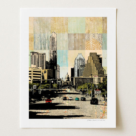 Congress Avenue 3 - Signed Paper Print