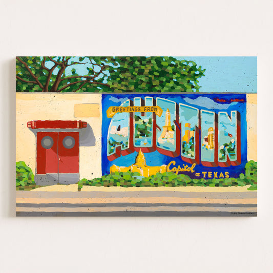 Greetings from Austin - Canvas Print