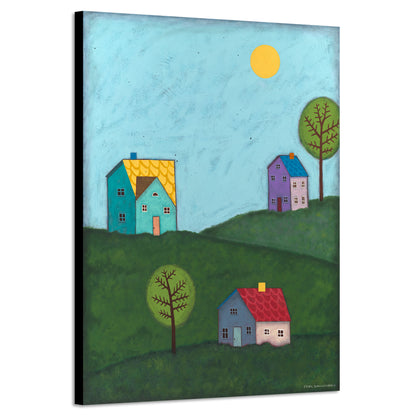 Happy Houses - Canvas Print