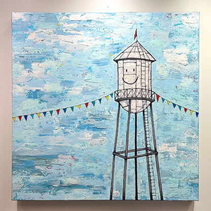 Happy Tower - 30x30"