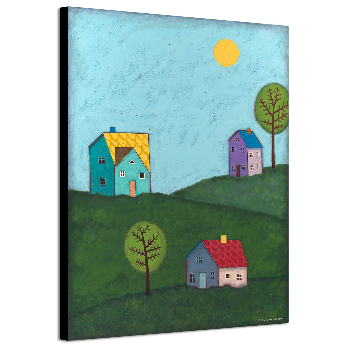Happy Houses - Canvas Print