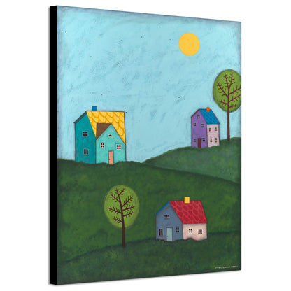 Happy Houses - Canvas Print