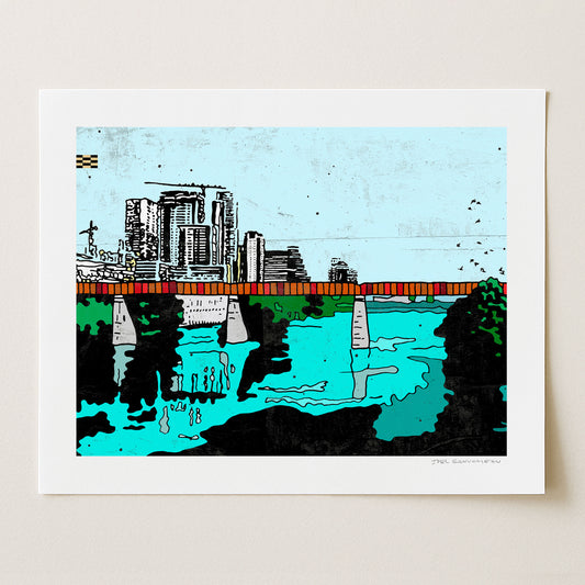 Lady Bird Lake - Signed Paper Print