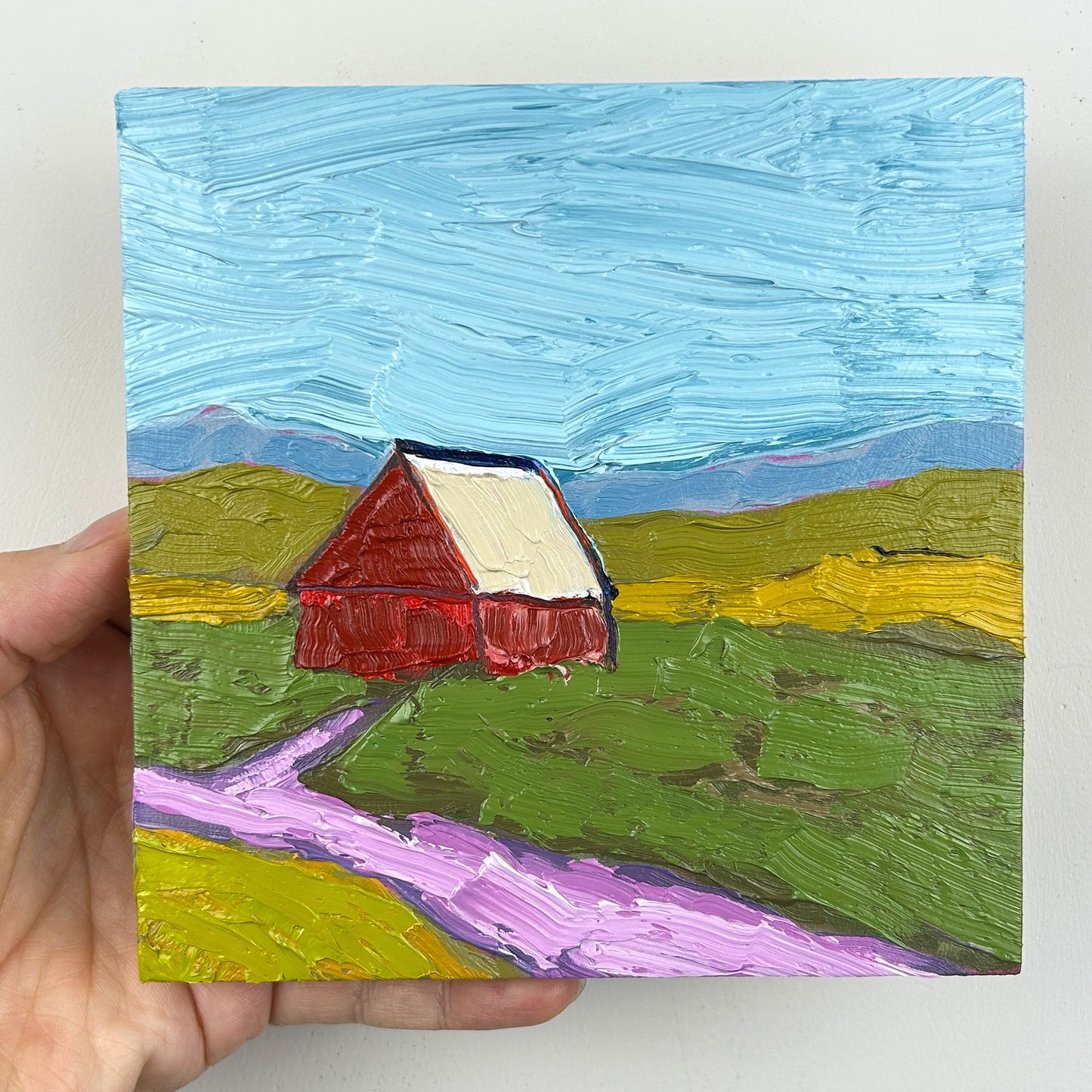 Little Red Barn - 6x6"