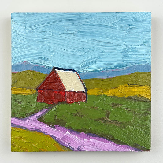 Little Red Barn - 6x6"
