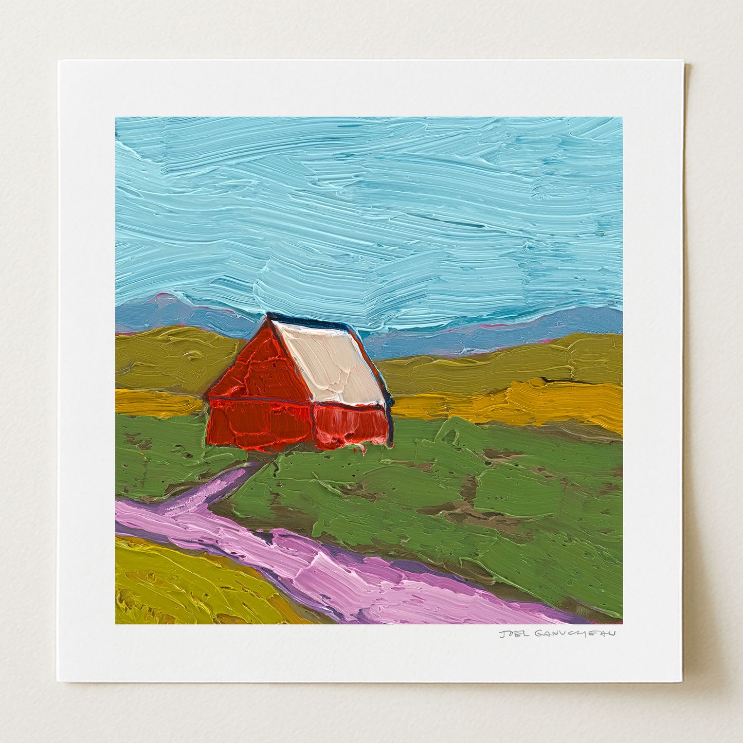 Little Red Barn - Signed Paper Print