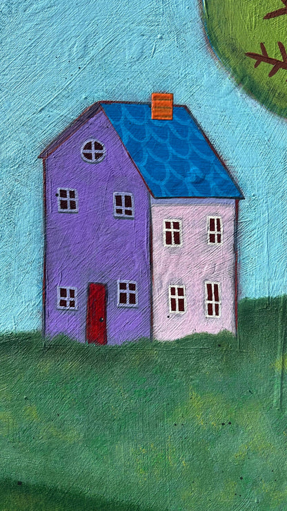 Happy Houses- 24 x 32"