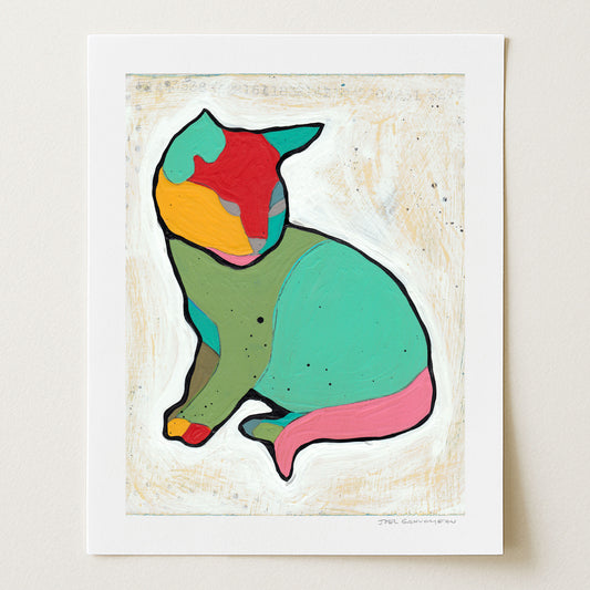 Simple Cat - Signed Paper Print