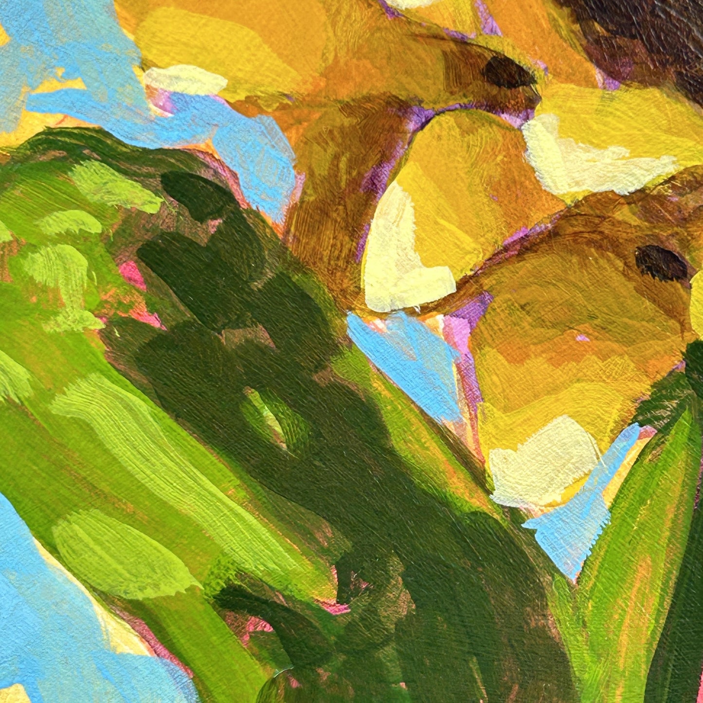 Sunflower Bloom - 8x8"