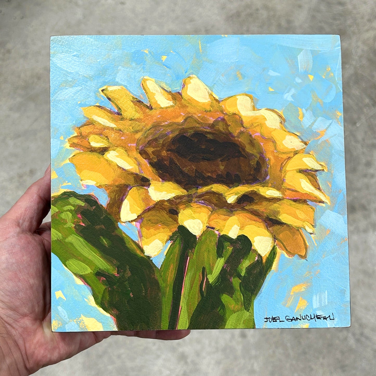 Sunflower Bloom - 8x8"