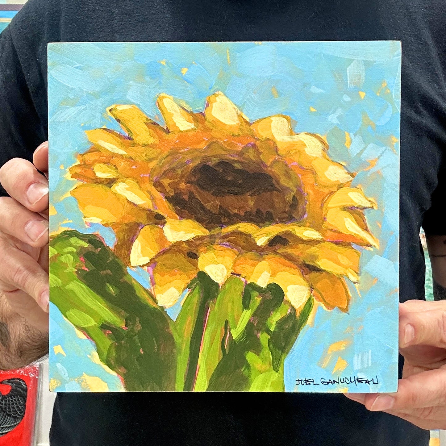 Sunflower Bloom - 8x8"
