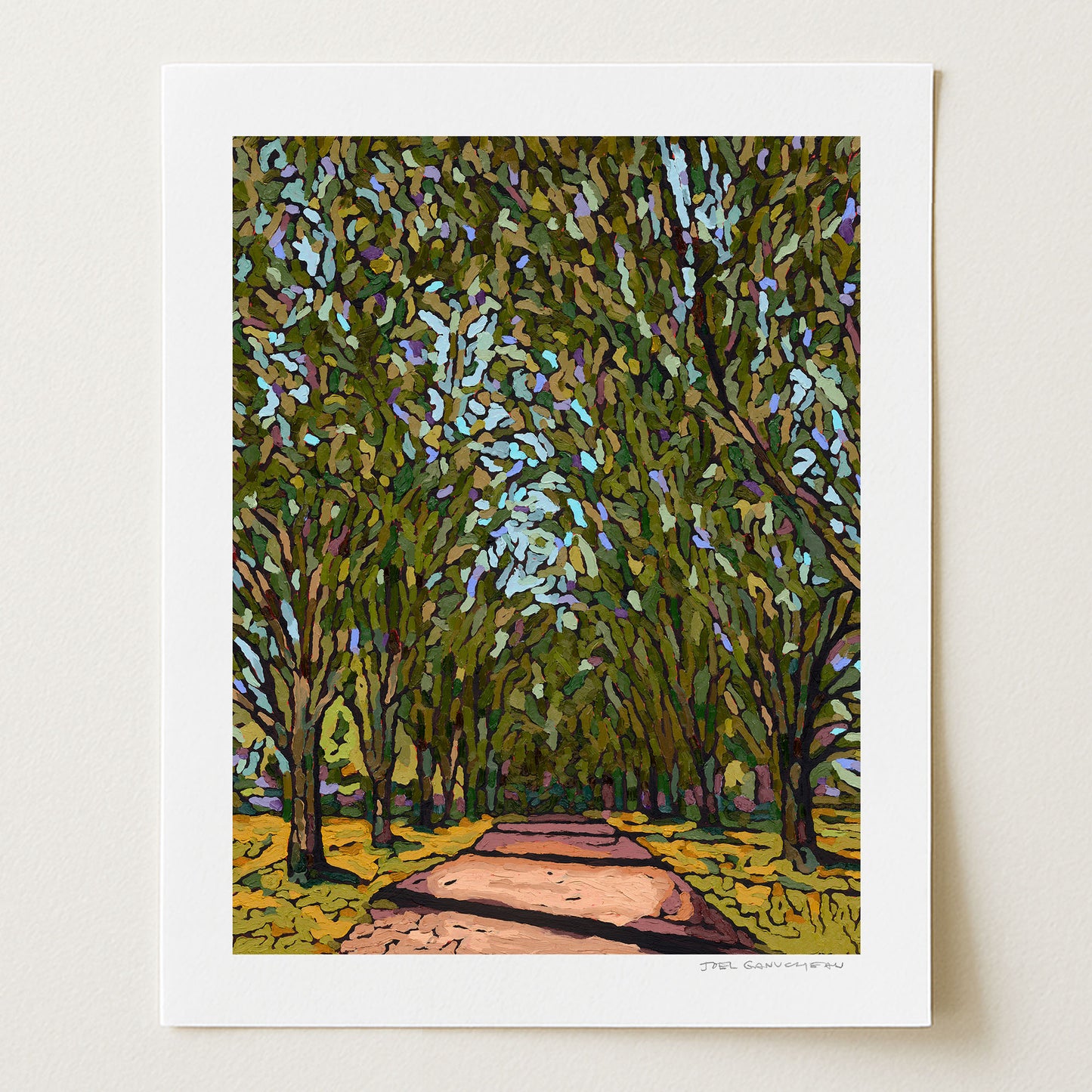 Tree Lined Drive - Signed Paper Print