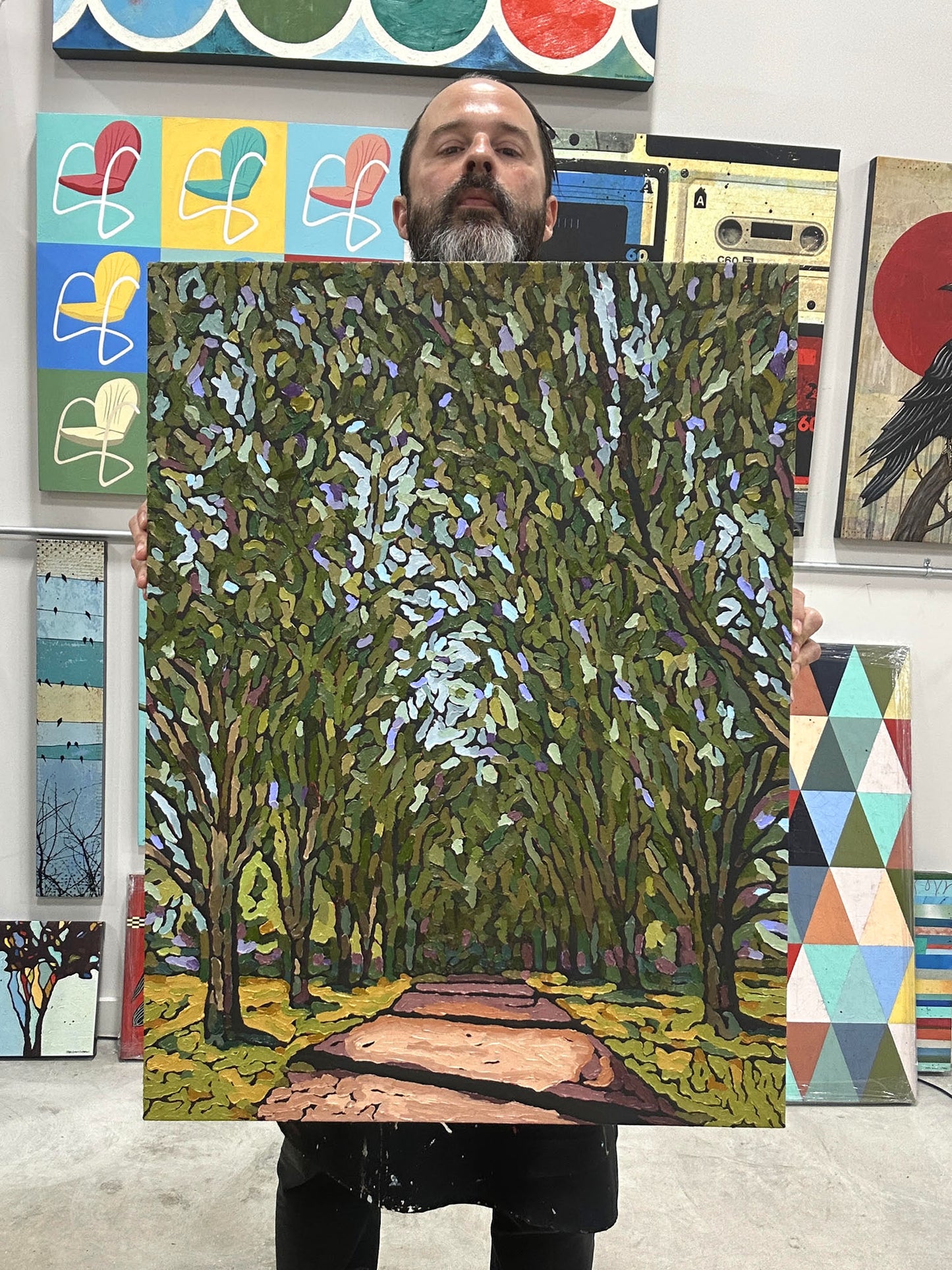 Tree Lined Drive - 24x32"