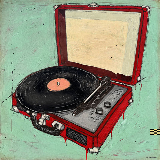 Vinyl Days - 35.5 x 35.5"