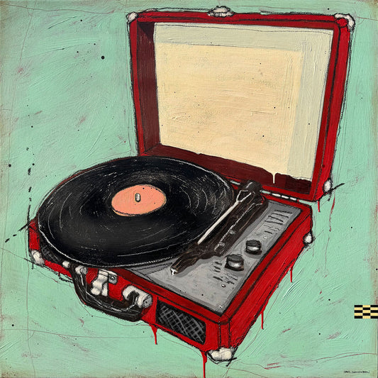 Vinyl Days - 35.5 x 35.5"