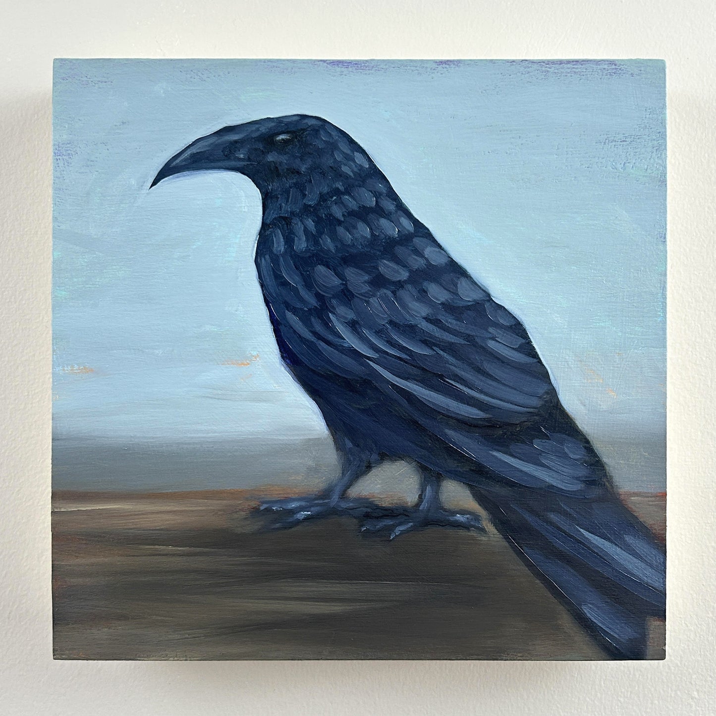 Winter Raven - 8x8"