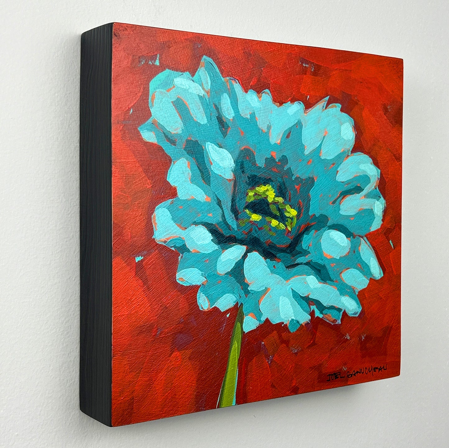 Zinnia Bloom - 8x8"