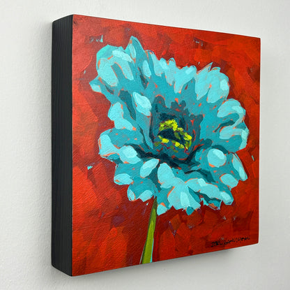 Zinnia Bloom - 8x8"