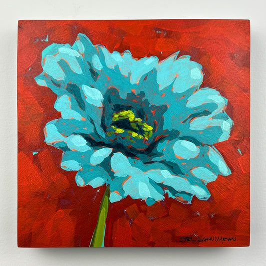 Zinnia Bloom - 8x8"